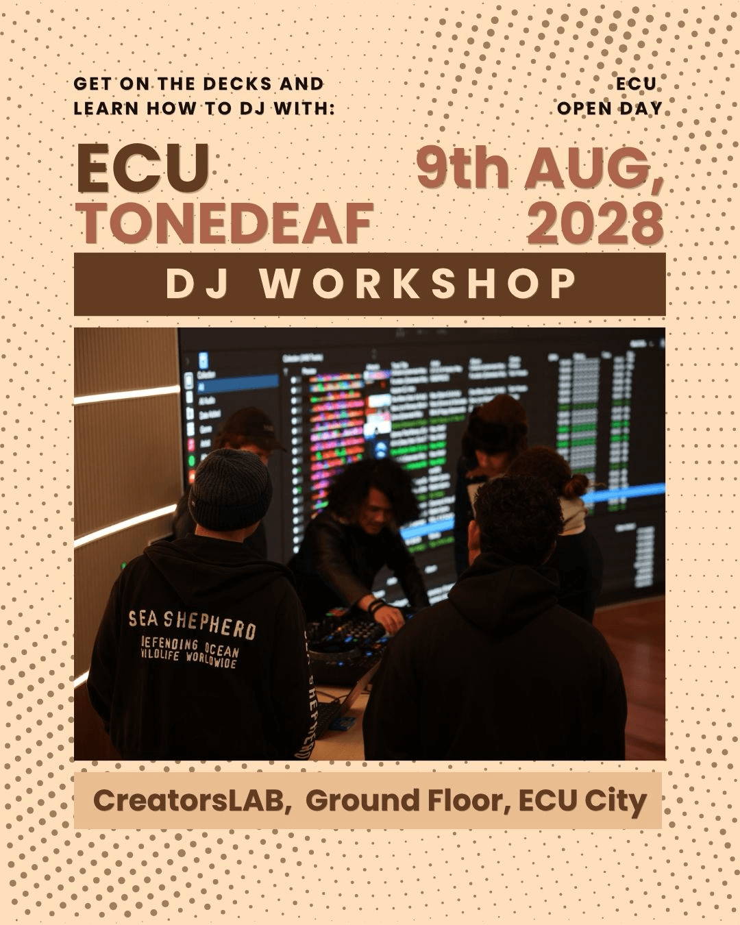 Tonedeaf DJ Workshop poster