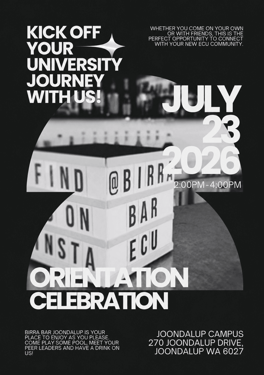 Orientation Celebration poster